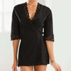 Fortuna Lace and Tulle wrap robe