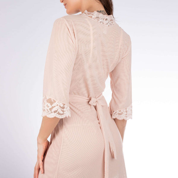 Fortuna Lace and Tulle wrap robe
