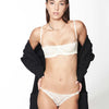Fortuna ivory underwire half cup lace