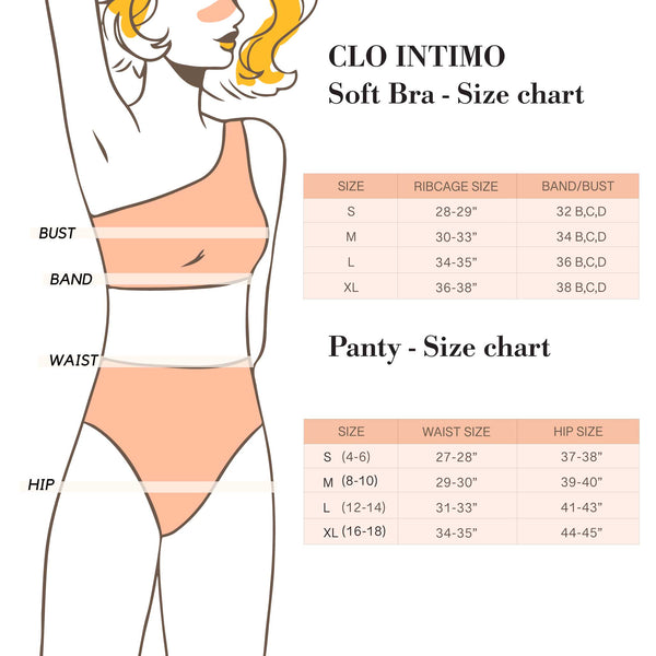CLO intimo size chart