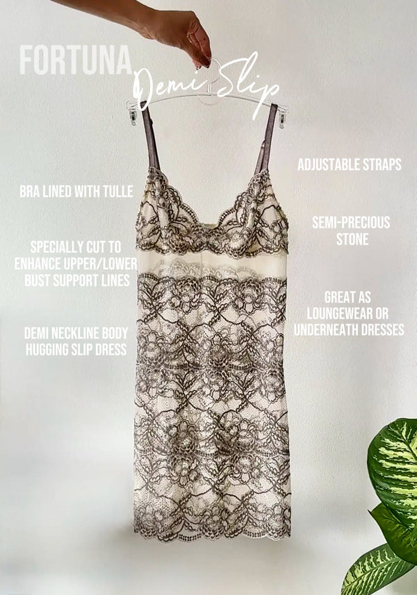 Fortuna Lace Demi Slip